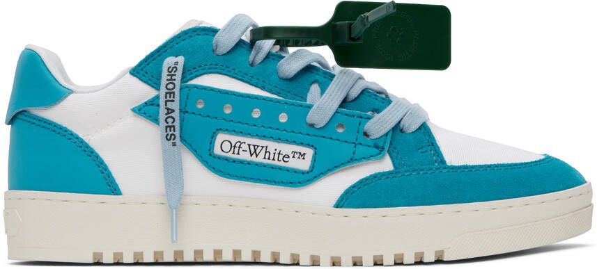 Off-White Blue & White 5.0 Sneakers - Picture 5