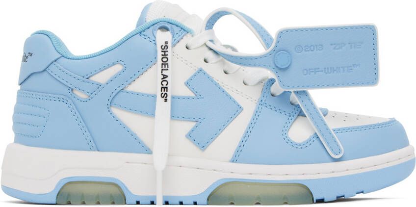 Off-White Blue & White Out Of Office Sneakers - Picture 5