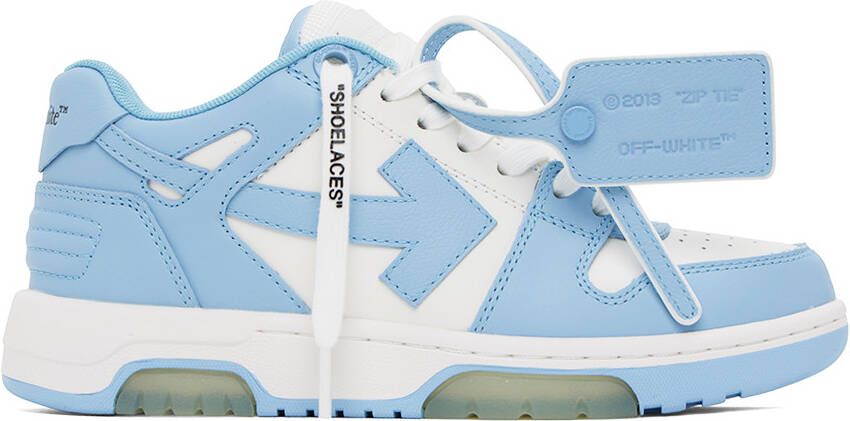 Off-White Blue & White Out Of Office Sneakers - Picture 5
