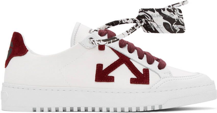 Off-White Burgundy 2.0 Low Top Sneakers - Picture 5