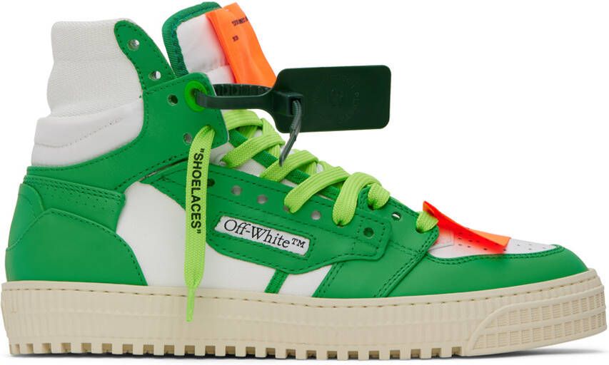 Off-White Green & White 3.0 Off Court Sneakers - Picture 5