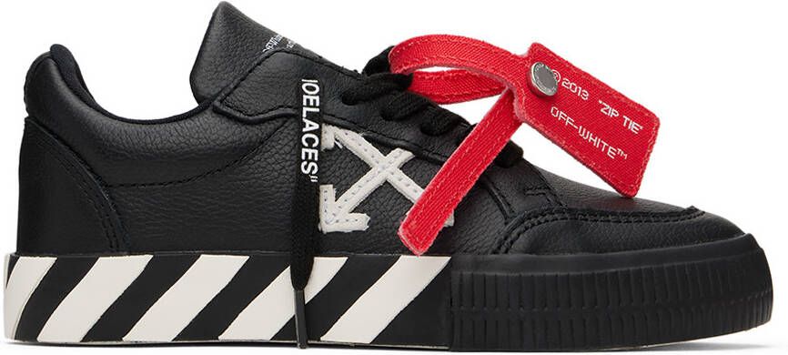 Off-White Kids Black Vulcanized Sneakers - Picture 2