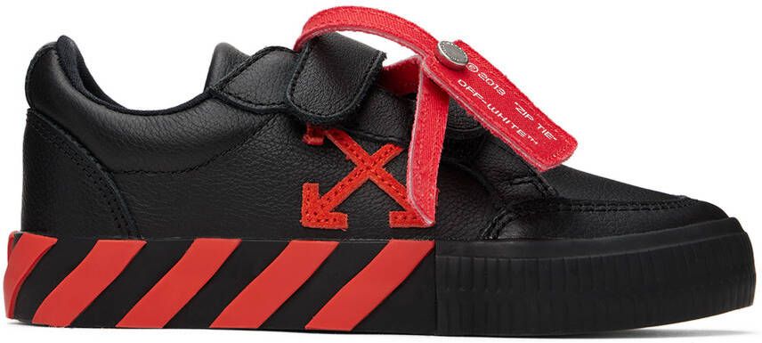 Off-White Kids Black Vulcanized Sneakers - Picture 5