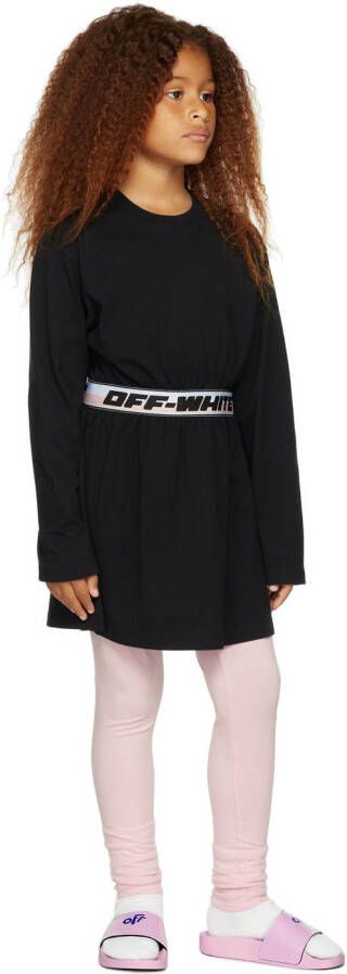 Off-White Kids Pink Pool Slides - Picture 4