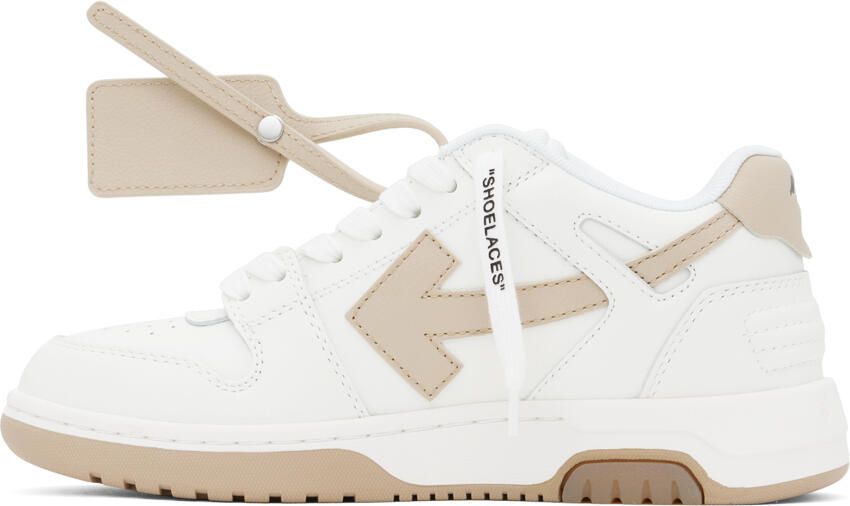Off-White & Beige 'Out Of Office' Sneakers
