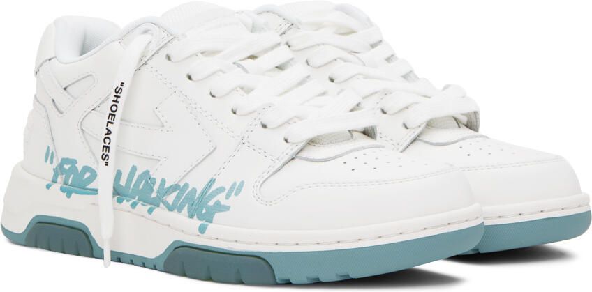 Off-White & Blue Out Of Office 'For Walking' Sneakers - Picture 2