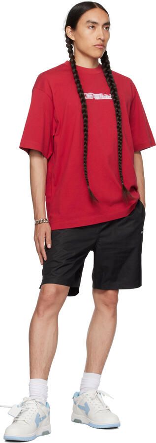 Off-White & Blue Out Of Office Sneakers - Picture 4