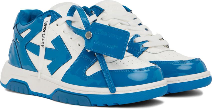 Off-White & Blue Out Of Office Sneakers - Picture 2