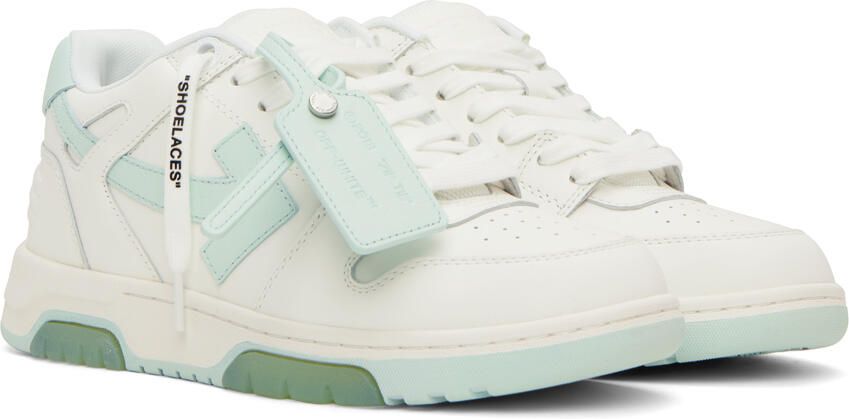 Off-White & Blue 'Out Of Office' Sneakers - Picture 3