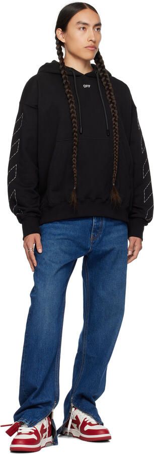 Off-White & Burgundy Out Of Office Sneakers - Picture 4