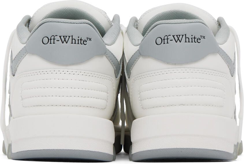 Off-White & Gray Out Of Office Sneakers - Picture 5