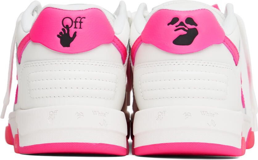 Off-White & Pink Out Of Office Sneakers