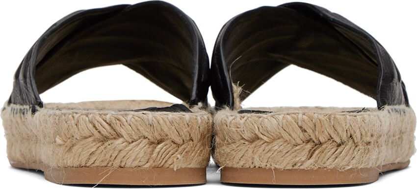 Off-White Black & Beige Diag Lea Sandals