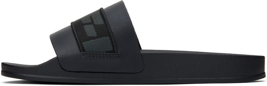 Off-White Black Industrial Belt Slides - Picture 2