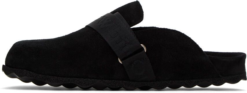 Off-White Black Industrial Belt Slippers - Picture 3