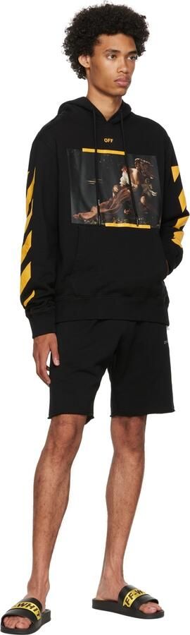 Off-White Black Industrial Pool Sldies - Picture 3