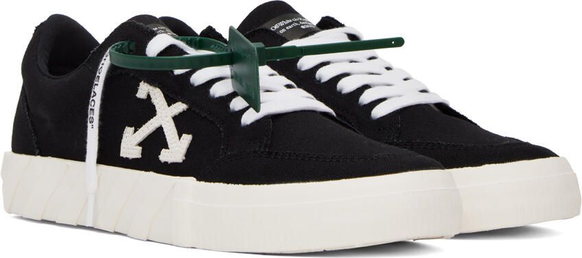 Off-White Black Low Vulcanized Sneakers - Picture 2