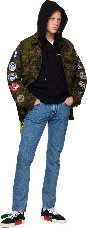 Off-White Black Low Vulcanized Sneakers - Picture 3