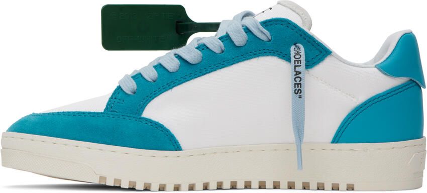 Off-White Blue & White 5.0 Sneakers - Picture 4