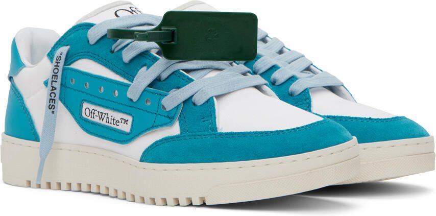 Off-White Blue & White 5.0 Sneakers - Picture 3