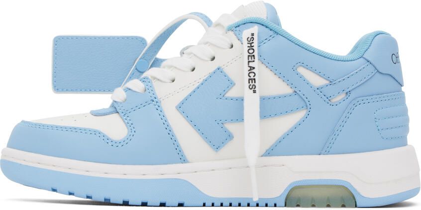 Off-White Blue & White Out Of Office Sneakers - Picture 3