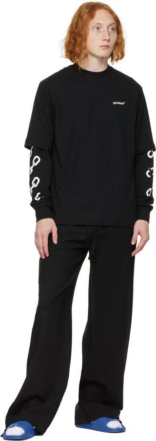 Off-White Blue Arrow Slides