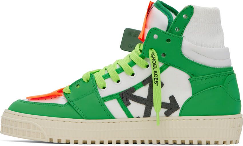 Off-White Green & White 3.0 Off Court Sneakers - Picture 2