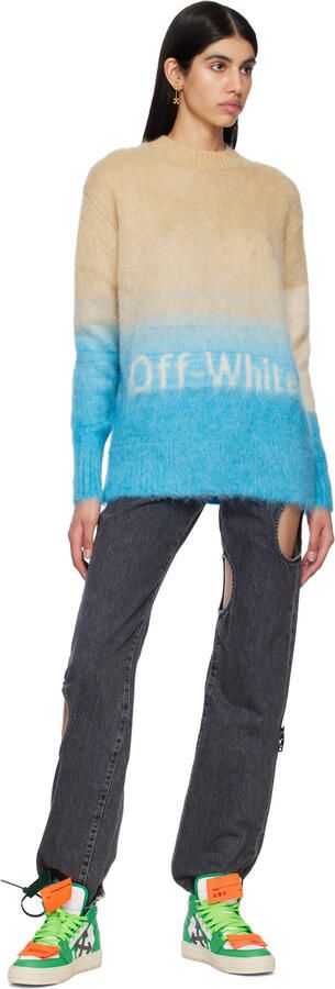 Off-White Green & White 3.0 Off Court Sneakers - Picture 4