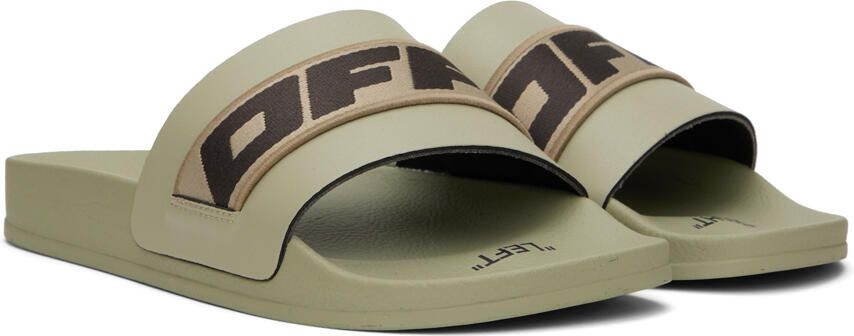 Off-White Green Industrial Belt Slides - Picture 2