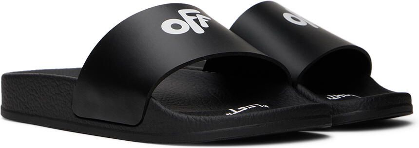 Off-White Kids Black Pool Slides - Picture 2