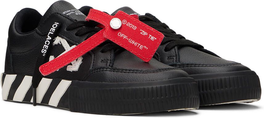 Off-White Kids Black Vulcanized Sneakers - Picture 3