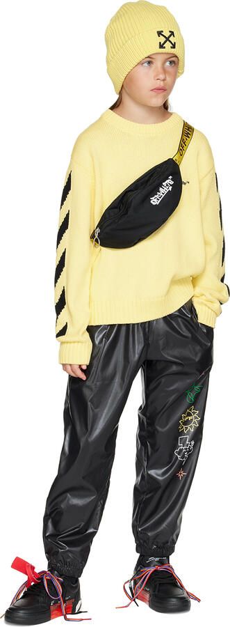 Off-White Kids Black Vulcanized Sneakers - Picture 4