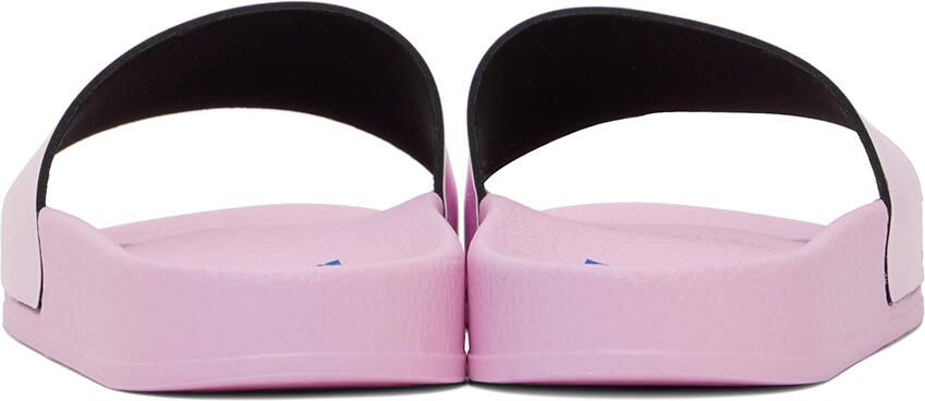 Off-White Kids Pink Pool Slides