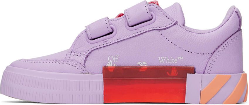 Off-White Kids Purple Vulcanized Sneakers - Picture 4