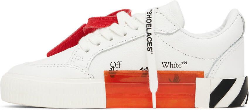 Off-White Kids White & Black Vulcanized Sneakers - Picture 3