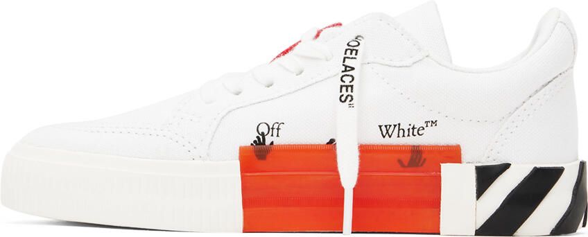 Off-White Kids White & Black Vulcanized Sneakers - Picture 3