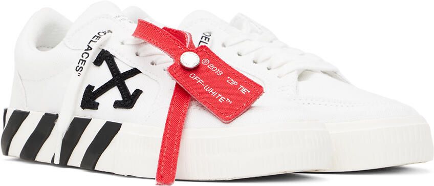 Off-White Kids White & Black Vulcanized Sneakers - Picture 2