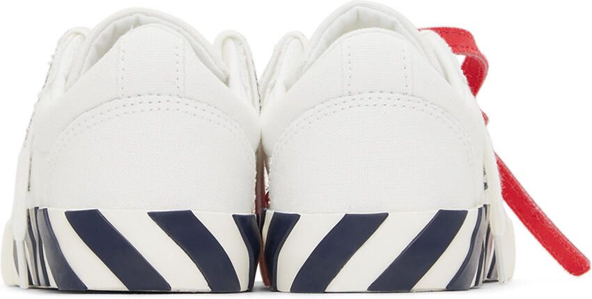 Off-White Kids White & Navy Vulcanized Sneakers