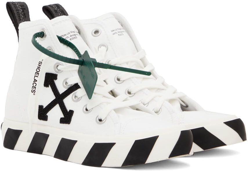 Off-White Mid-Top Vulcanized Sneakers - Picture 2