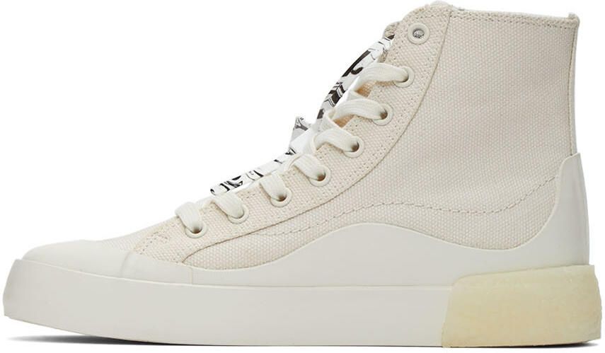 Off-White Mid-Top Vulcanized Sneakers - Picture 4