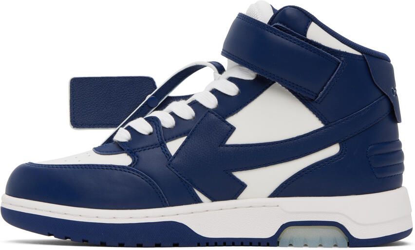 Off-White Navy & White Out Of Office Sneakers - Picture 3