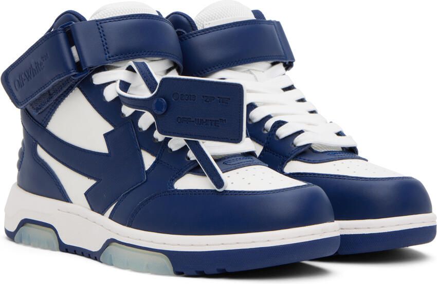 Off-White Navy & White Out Of Office Sneakers - Picture 2