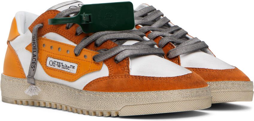 Off-White Orange & White 5.0 Sneakers - Picture 2