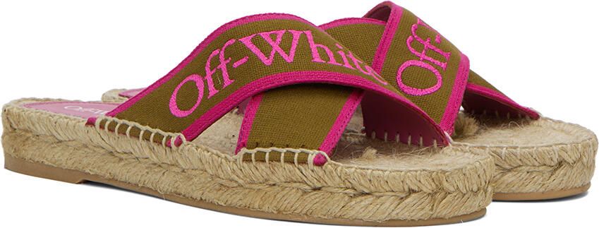 Off-White Pink Bookish Sandals - Picture 2