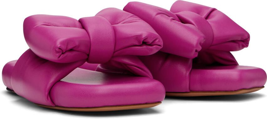 Off-White Pink Bow Padded Slides