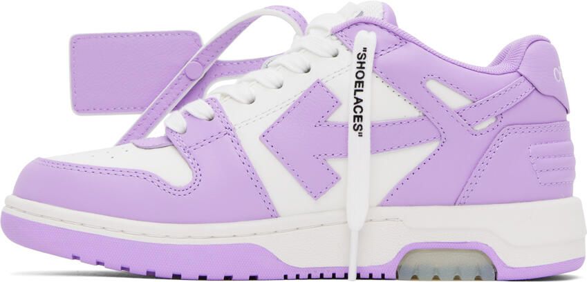 Off-White Purple & White Out Of Office Sneakers - Picture 3