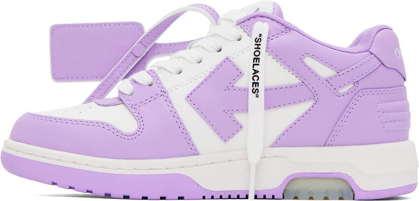 Off-White Purple & White Out Of Office Sneakers - Picture 3