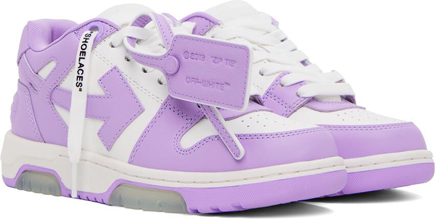 Off-White Purple & White Out Of Office Sneakers - Picture 2