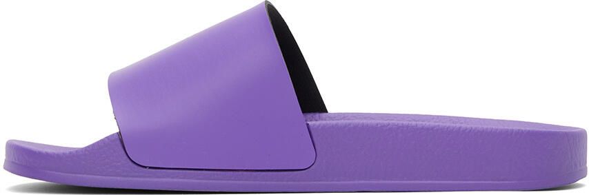 Off-White Purple Stamped Slides - Picture 3