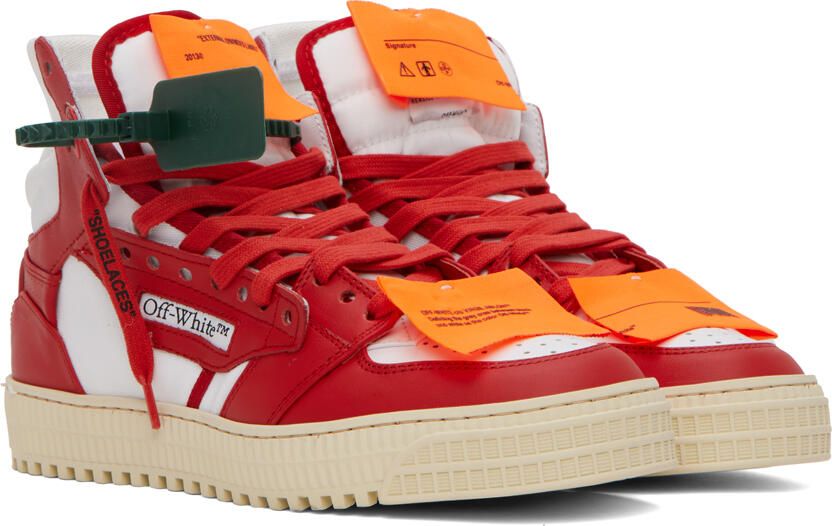 Off-White Red & White 3.0 Off Court Sneakers - Picture 2